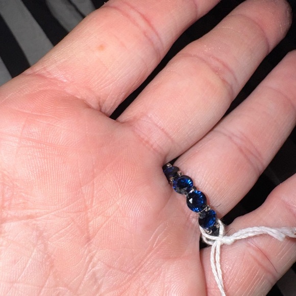 LULEA ROUND BLUE SAPPHIRE ETERNITY BAND SIZE 7 4CTW NORDSTOM EXCLUSIVE - Picture 10 of 10